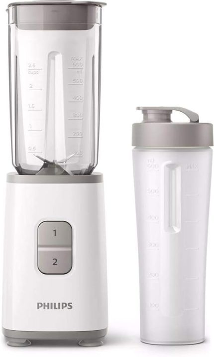HR2602/00 Daily Collection Smoothie Mini Blender, 350 Watt, 600 ml, Beyaz