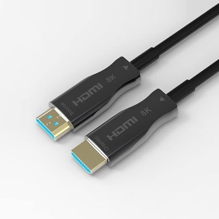 AOC Fiber Hdmi 2.1 Kablo - 48Gbps, 8K 60Hz, 4K 120Hz, 4K 60Hz, eARC, HDR, D-HDR, HDCP2.3, Dolby Vision, Dolby Atmos (20 Metre)
