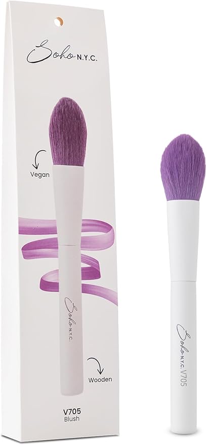 N.Y.C. Vegan V705 Ahşap Saplı Düz Allık Fırçası