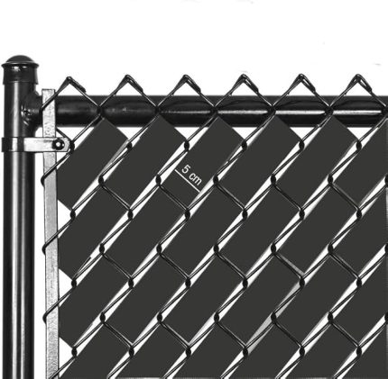 Örgü Tel Koruma, Kapatma, Gizlilik Bantları, Pvc Çit Şeridi (50 metre) (5cm, Antrasit)