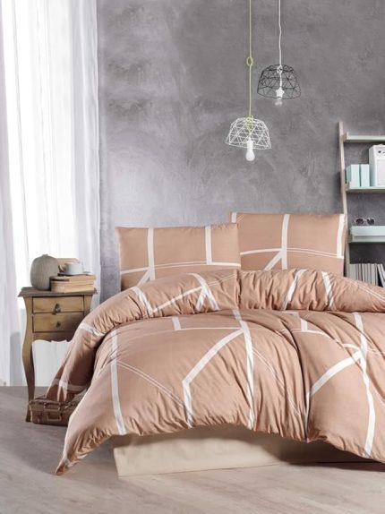 Dionis Nevresim Takımı Çift Kişilik 4 Parça 200 * 220- Bej