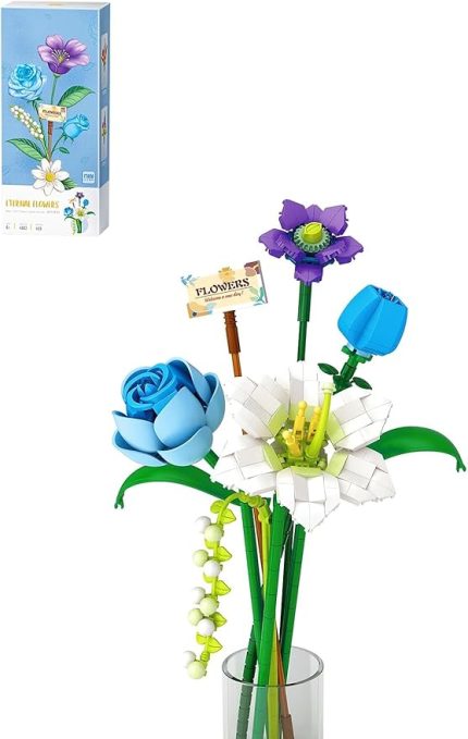 Loz Dekoratif Ve Koleksiyonluk Çiçek Buketi 488 Parça Çiçek Modeli Yapım Seti FFLZ-4602