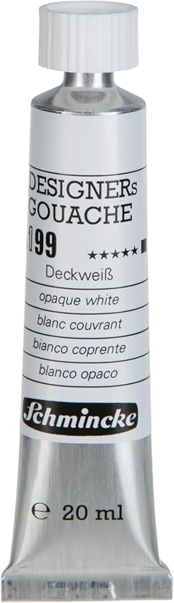 HKS Designers' Gouache Guaj Boya 20 ml Tüp 199 Opaque White