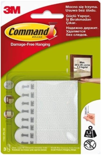 17202 Cırt Cırt Bant, Küçük Boy, İz Bırakmaz, Güçlü Yapıştırıcı