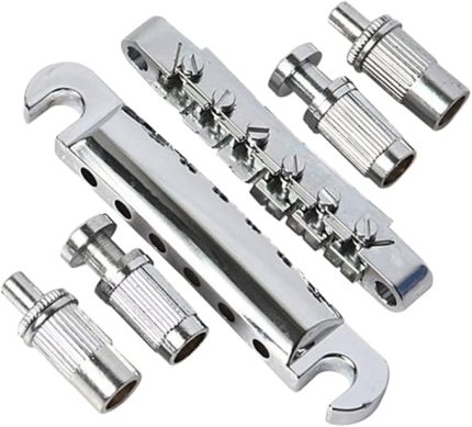 6 Adet 6 Dize Kilitleme Köprüsü Bas Köprü Eyer Elektro Gitar Eyer Elektro Gitar Köprü Eyerleri Gitar Makaralı Köprüsü Akustik Gitar Eyeri Gitar Köprü Plakası Gitar Köprüsü Silver