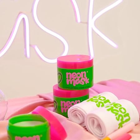 Neon Mask Işıltı Veren Korean Style Yaşlanma Karşıtı, Gözenek Sıkılaştırıcı Soyulabilir Yüz Maskesi - Görsel 5