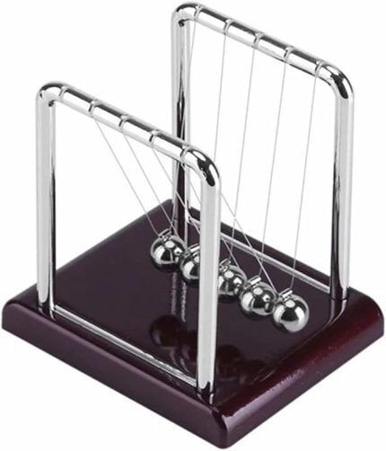 Newton Balans Denge Topu - Klasik Metal Masaüstü Eğlence ve Dekorasyon Objesi
