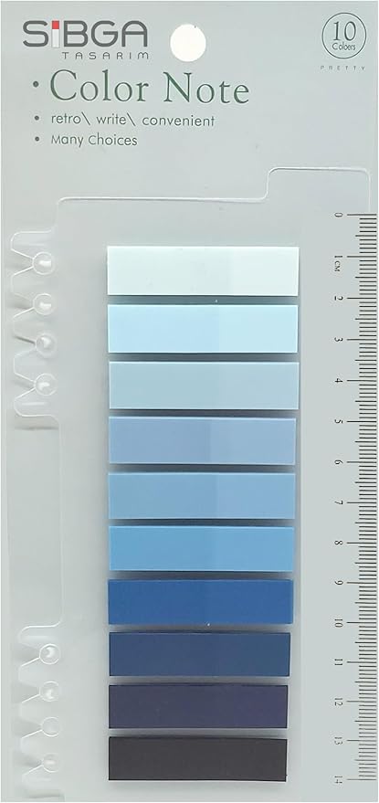 Renkli Postit Kitap Ayracı Ayraç Postit Sticker Not Kağıdı 200 Yaprak.