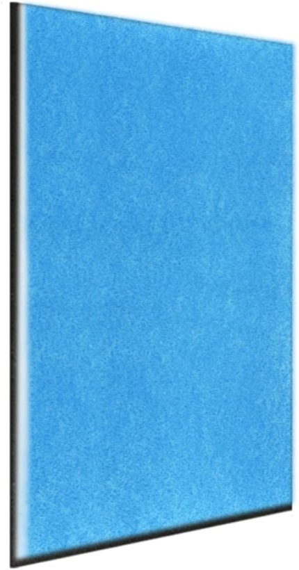 Fresh Air Filter 10 MM Hava Temizleyici Filtre Pamuk | 3 Katmanlı Mavi- Beyaz- Siyah Koku ,Gaz ve Tozu almak İçin özel Filtre ,Aktif Karbonlu Elektrostatik Filtre Pamuk HEPA Filtrelemede ön filtre, Klima İçin ,Hava Filtrasyon İçin (500x1000x10mm)