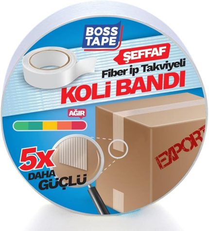 Tape İp Takviyeli Çok Güçlü Koli Bandı En:45mm Boy:25mt
