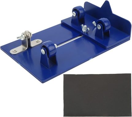 Cam Şişe Kesme Aleti, Şişe Kesme Aleti DIY Şişe Kesici Zımpara Kağıdı ile Cam Şişe Kesici Kalınlaştırılmış Yüksek Mukavemetli PC Kartı Keskin Karbür Kesim Kafası DIY Şarap(Mavi)