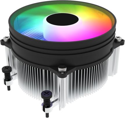 Nebula RGB Düşük Profilli CPU Soğutucu, AM4/AM5, 95 W TDP, 95 mm RGB Fan, Dahil Premium Termal Bileşik, Bakır Ekleme Tabanı, 4 Pinli Fan Konnektörü