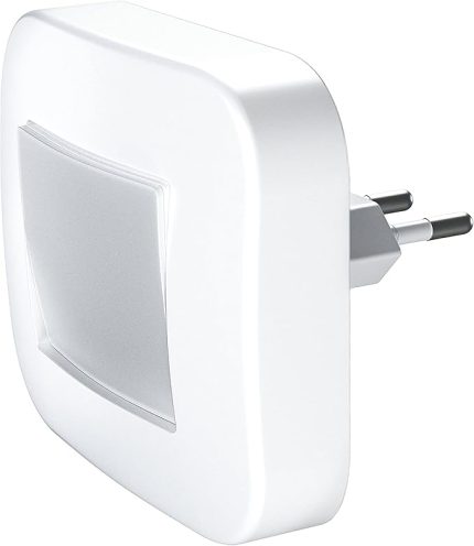 LED gece lambası, iç mekan uygulamaları için lamba, gündüz gece sensörü, sıcak beyaz, 65,0 mm x 84,0 mm x 73,0 mm, Lunetta Hall