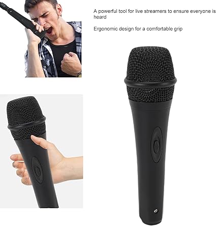 Dinamik Vokal Mikrofon, Hoparlör Için Karaoke Mikrofonu, gürültü Iptali Ile Kablolu el Mikrofonu, şarkı Söyleme, Düğün, Dj, Parti, şarkı Söyleme, Partiler, Açık Hava Etkinlikleri - Görsel 5