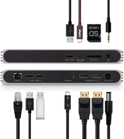 USB-C Pro Dock, USB-C & Thunderbolt 3 Universal Dock