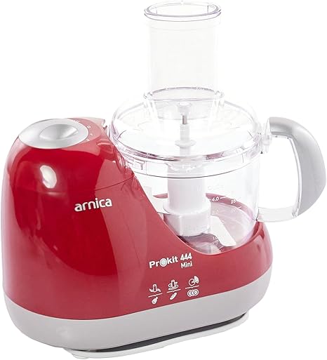 Prokit 444 Mini Mutfak Robotu, 1 L Hazne, 600 W, Hamur Karıştırma, Kırmızı - Görsel 2