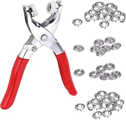 Home 9.5 mm Metal Çıtçıt El Pensesi Seti – Gömlek, Bebek Kıyafetleri, Elbise, Ceket, Yelek ve Kumaşlar İçin Dayanıklı Montaj Aracı