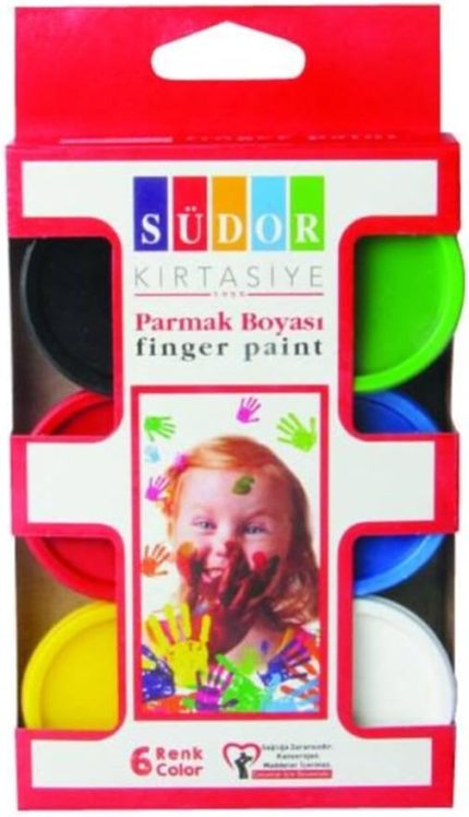 Parmak Boyası Su Bazlı 30 Ml 6 Renk Sd822 / Südor