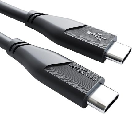 – USB-C kablosu, USB 2.0 – 1 m (USB-C - USB-C, veri kablosu/şarj kablosu, güç dağıtımı ile 480 Mbit/s ve 100 W'a kadar şarj akımı/PD 3, entegre çip, siyah)
