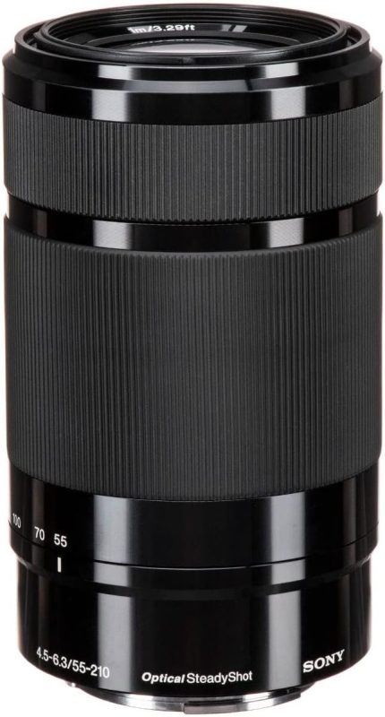 Sel-55210 Telefoto Zoom Lens, 55-210 Mm, F4.5–6.3, Oss, Aps-C, A6000, A5100, A5000 Ve Nex Serisi İçin Uygun, E-Mount, Siyah (Sony Eurasia Garantili)