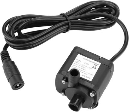 DC Fırçasız Su Pompası Düşük Gürültülü Yüksek Akış 350lh 24V Güneşçi su ısıtıcısı Balık tankı bilgisayar su soğutma için yanıklı
