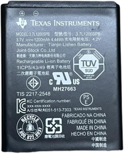 Instruments N2BT/BKT/B Ti-pil-Pack (nSpire CX, Ti-nSpire CX CAS, Ti-84PLUS için CE-T)
