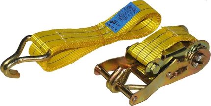 Safeset SG40 35mm 1,5 İnç Spanzet 6 Mt 1000-2000daN 8 mm Çift J Kanca 1.1 Yük Gerdirme Halatı