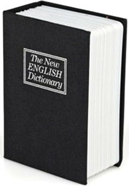 Kitap Görünümlü Kumbara Gizli Para Kasası Kitap Kumbara (Siyah, Büyük)