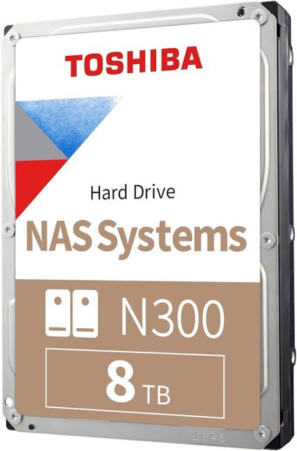 N300 8TB 3.5” NAS HDD – 7200RPM, 512MB Cache, SATA III