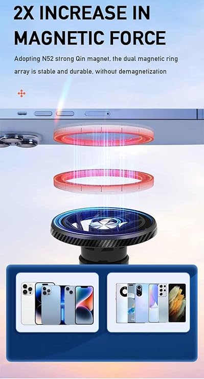 Mıknatıslı Araç İçi Telefon Tutucu Havalandırma Montaj Telefonu 360 Derece Döndürebilir Fonksiyonel Kullanım ve Kurulumu Kolay Cep Telefonu Tutucu ML216 - Görsel 4