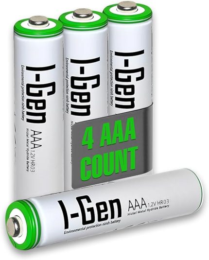 B110 4 Adet AAA 650 Mah Şarj Edilebilir İnce Kalem Pil 1.2V Ni-MH Şarjlı Pil
