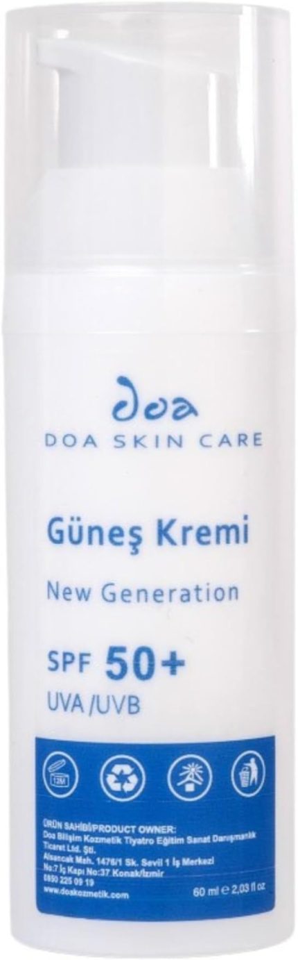 Skin Care New Generation Güneş Kremi SPF50+ (60ml) - Hafif Yapılı & Mat Bitişli Vegan Güneş Kremi