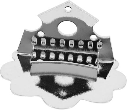 Bulut Şekilli Krom Mandolin Kuyruk Parçası Köprü Vidalı 60x35mm Metal Gitar Ukulele Gitar Ve Ukulele Performansları Enstrüman Aksesuarları Için Yedek Parçalar