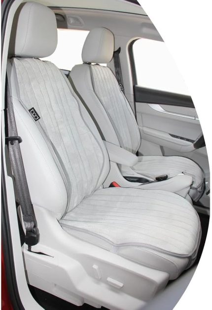 Togg T10X Tay Tüyü Cepli Oto Koltuk Koruyucu Kılıf İyon Serisi Gri