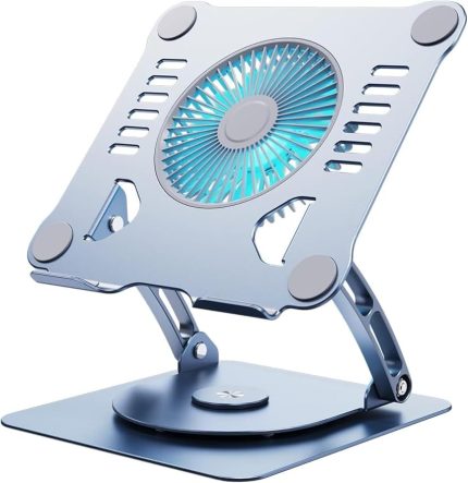 Yükseklik Alüminyum Dizüstü Bilgisayar Soğutma Standı, 3 Hız Fanlı, 10-15 inç