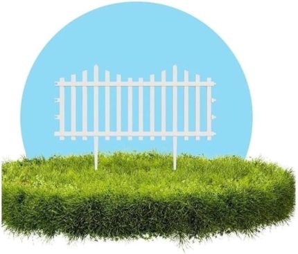 10Adet Dekoratif Plastik Bahçe Çiti ve Peyzaj Çiti Bordür Kırılmaz Plastik Çit 59 Cm Bahçe Çiti