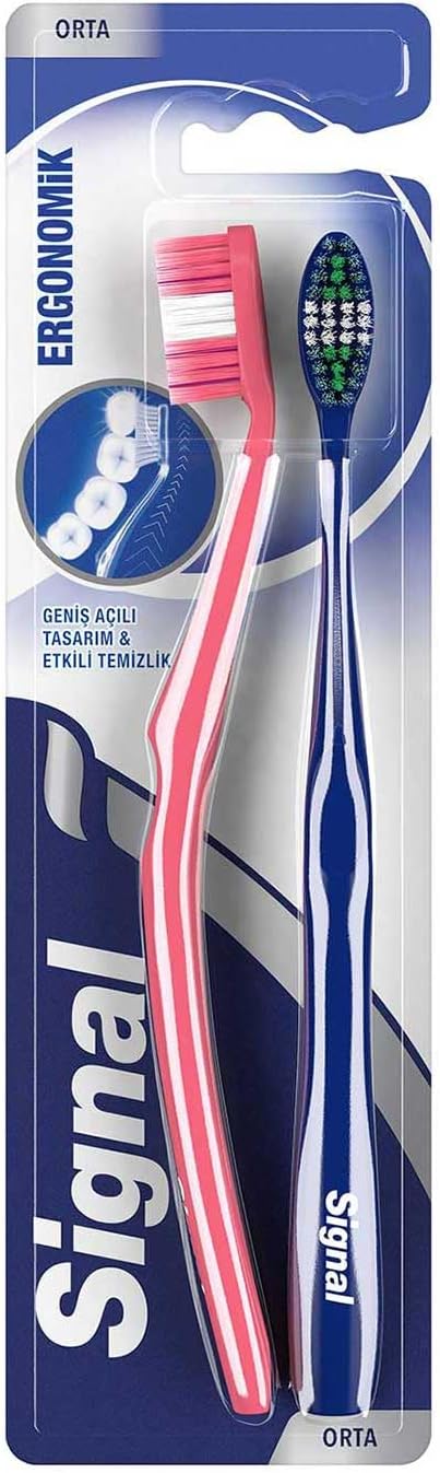 Ergonomik ve Etkin Temizlik 2'li Orta Diş Fırçası