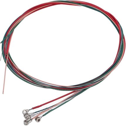 6 Adet Renkli Elektro Gitar Teli Seti, çelik Tel Malzeme Iyi Gerginlik Ile Yeni Başlayanlar Için Piyano Için Net Ses