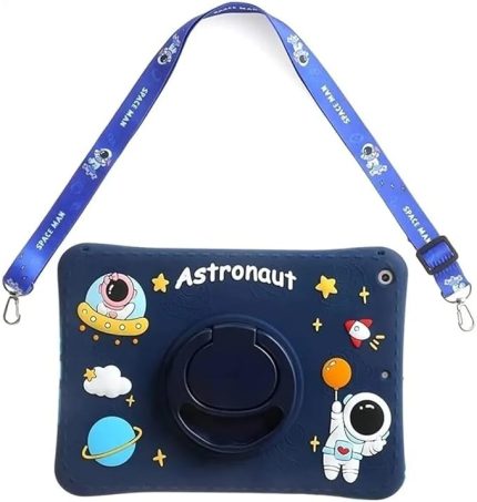 Kılıf Silikon Standlı Darbe Korumalı Eğlenceli çocuk Kılıf 10.5 inç Lacivert Samsung Galaxy Tab A8 2021 X200 X205 ile Uyumlu ürün