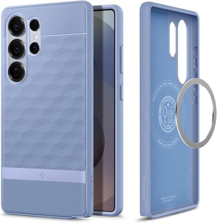 Caseology Galaxy S25 Ultra MagSafe Kılıf Parallax Mag Hava Kanalı Teknolojisi™ Askeri Sınıf Koruma Purple-ish 3 Boyutlu Tasarım Kapak - ACS09052