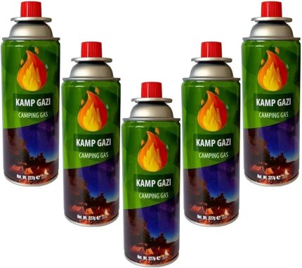 5 Li Kamp Ocağı Tüpü Pürmüz Gaz Kartuş Seti Beşli Pürmüz Gazı 5 Adet Kamp Gazı Kartuş Seti