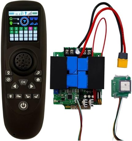 RX40G Kablosuz Uzaktan Kumanda Kiti El Verici 12V 24V 50A Güç Alıcısı Plastik GPS RC Römorkör Tekne için Tıkla Dönüş