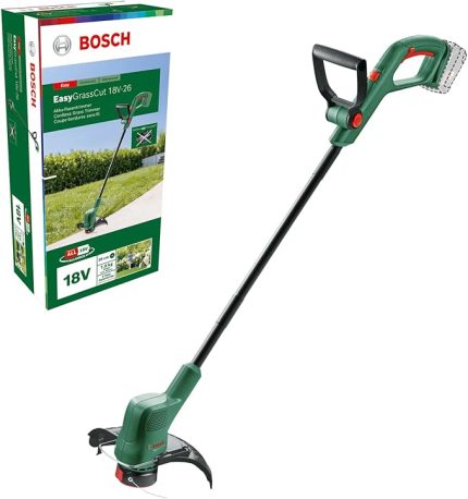 Akülü Kenar Kesme Makinesi EasyGrassCut 18V-26 (akü olmadan, 18 Volt sistemi, kesme çapı: 26 cm, karton ambalajda)
