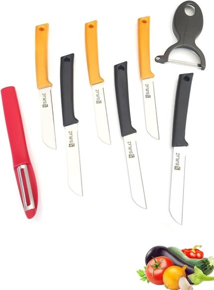 Kamp Mutfağı 8'Li Bıçak Seti Meyve Soyacak Solingen Alman Serisi