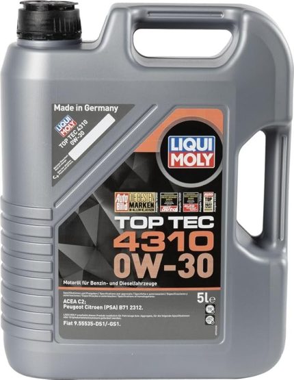 Moly Top Tec 4310 0W-30 5 l Otomotiv Bakım Ürünü