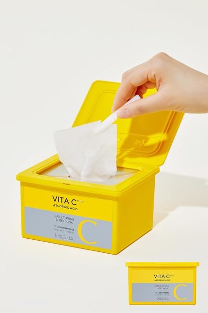 C Vitamini İçerikli Leke Karşıtı Günlük Yaprak Maske Vita C Plus Daily Toning Mask