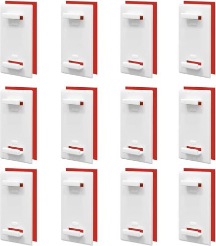 adet kısa yapışkan tutucu, Klemmfix stor perde, ikili stor perde, delme gerektirmez, PVC pencere ve balkon kapısına sabitlemek için aksesuar ve yedek parça