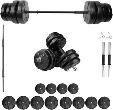 41 KG Dambıl ve Halter Seti - Ağırlık ve Fitness Ekipmanı