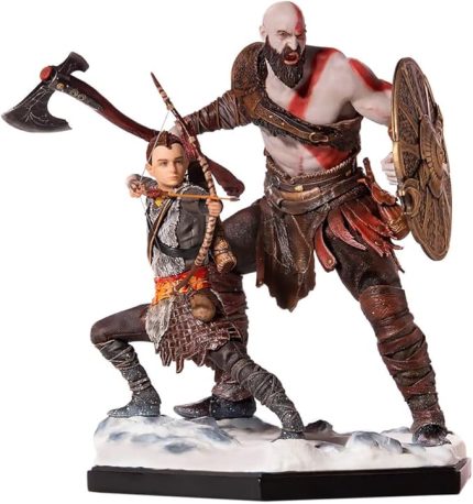 Kratos şekil Kratos Atreus savaş Ver 20CM Anime aksiyon figürü modeli PVC heykeli ev masası dekorasyon süsleme doğum günü hediyesi hayranları için