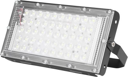 LED Projektör - 50 W 12V Süper Parlak Beyaz Projektör Suya Dayanıklı Dış Mekan LED Projektör, Yarda, Bahçeler, Çimler için